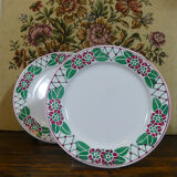 8 assiettes sarreguemines modèle turbigo assiettes anciennes