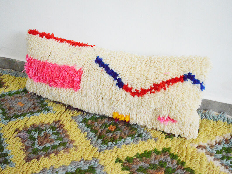 Moroccan carpet cushion cover