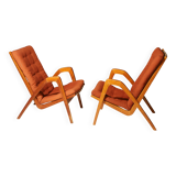 Pair of armchairs by Janěk Vaněk for Krásná Jizba, 1940´s, Czechoslovakia