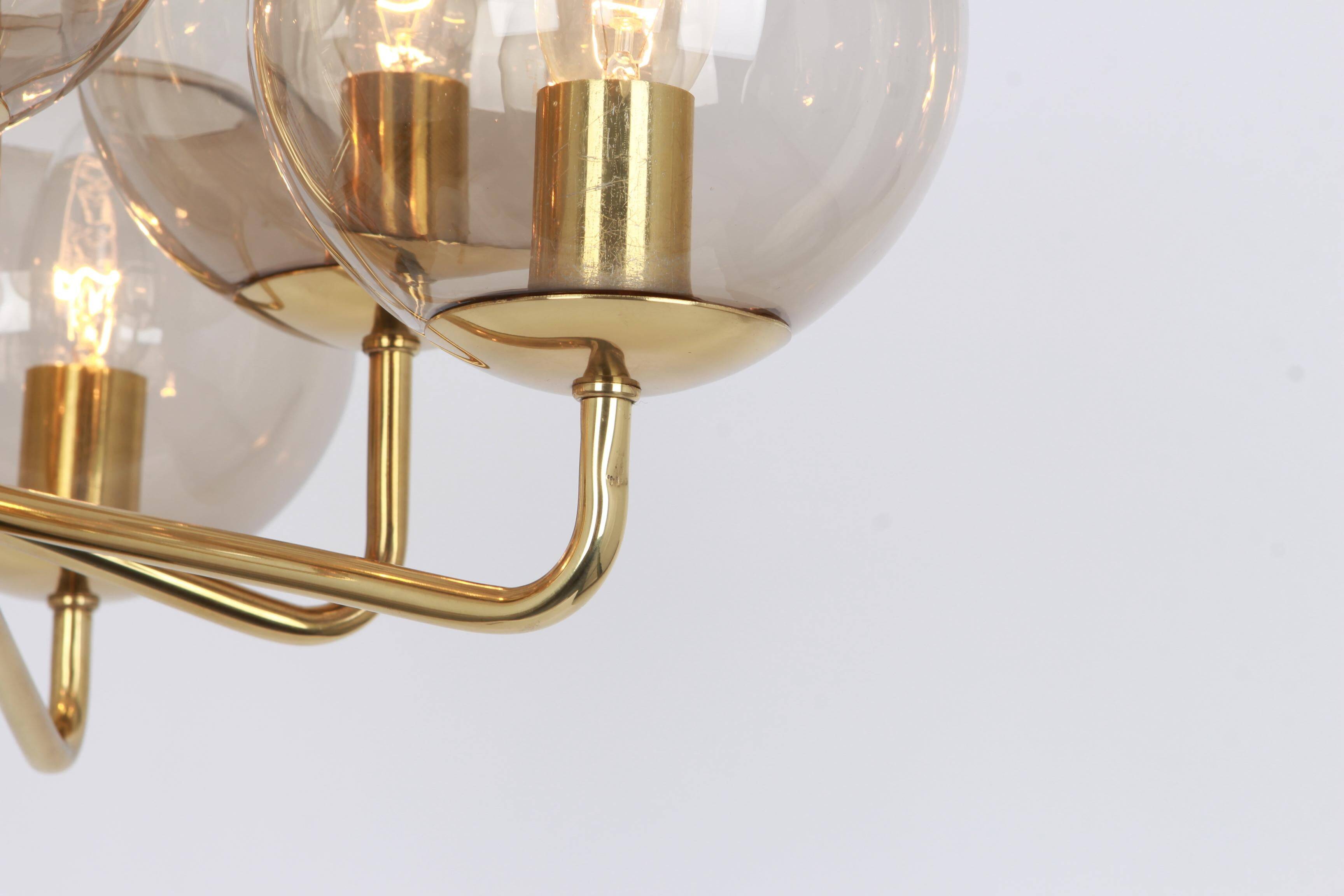 Petite suspension de designer style Sciolari, années 1960