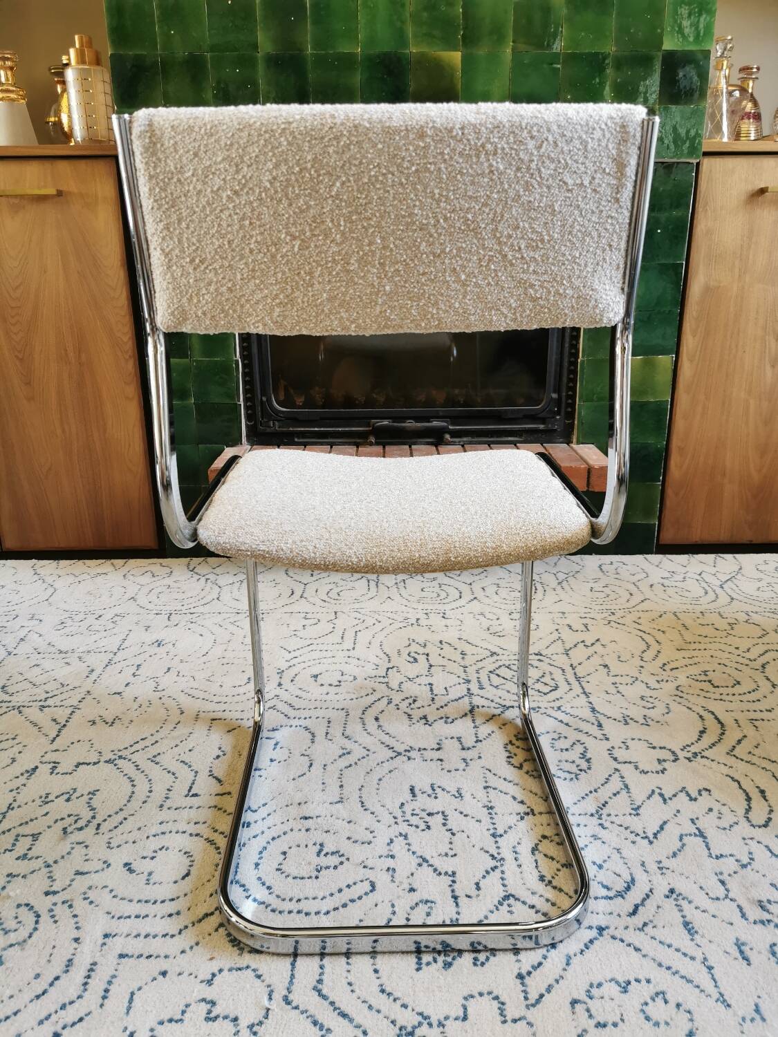 4 renovated vintage sled chairs