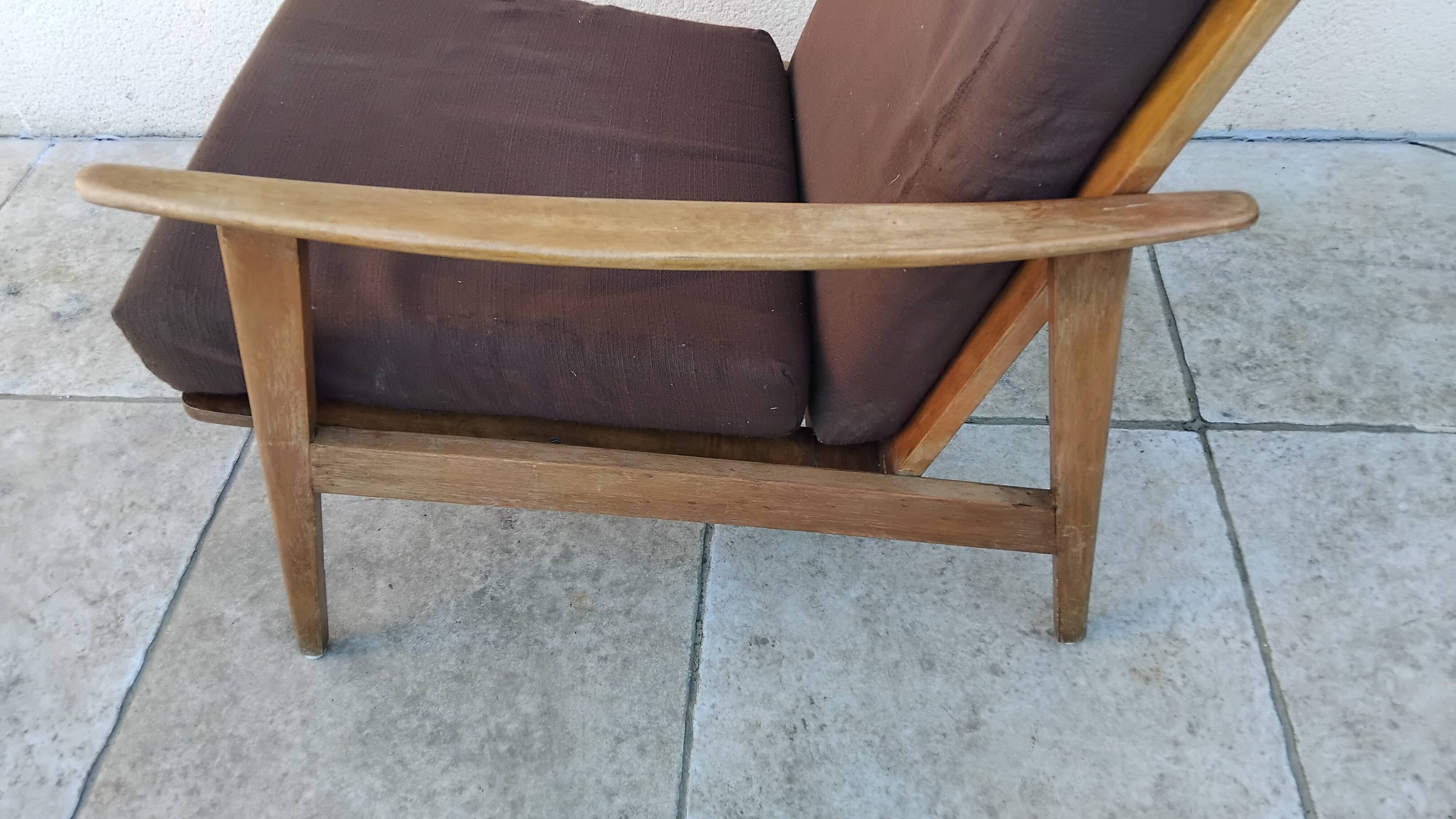 Fauteuil scandinave danois vintage année 50