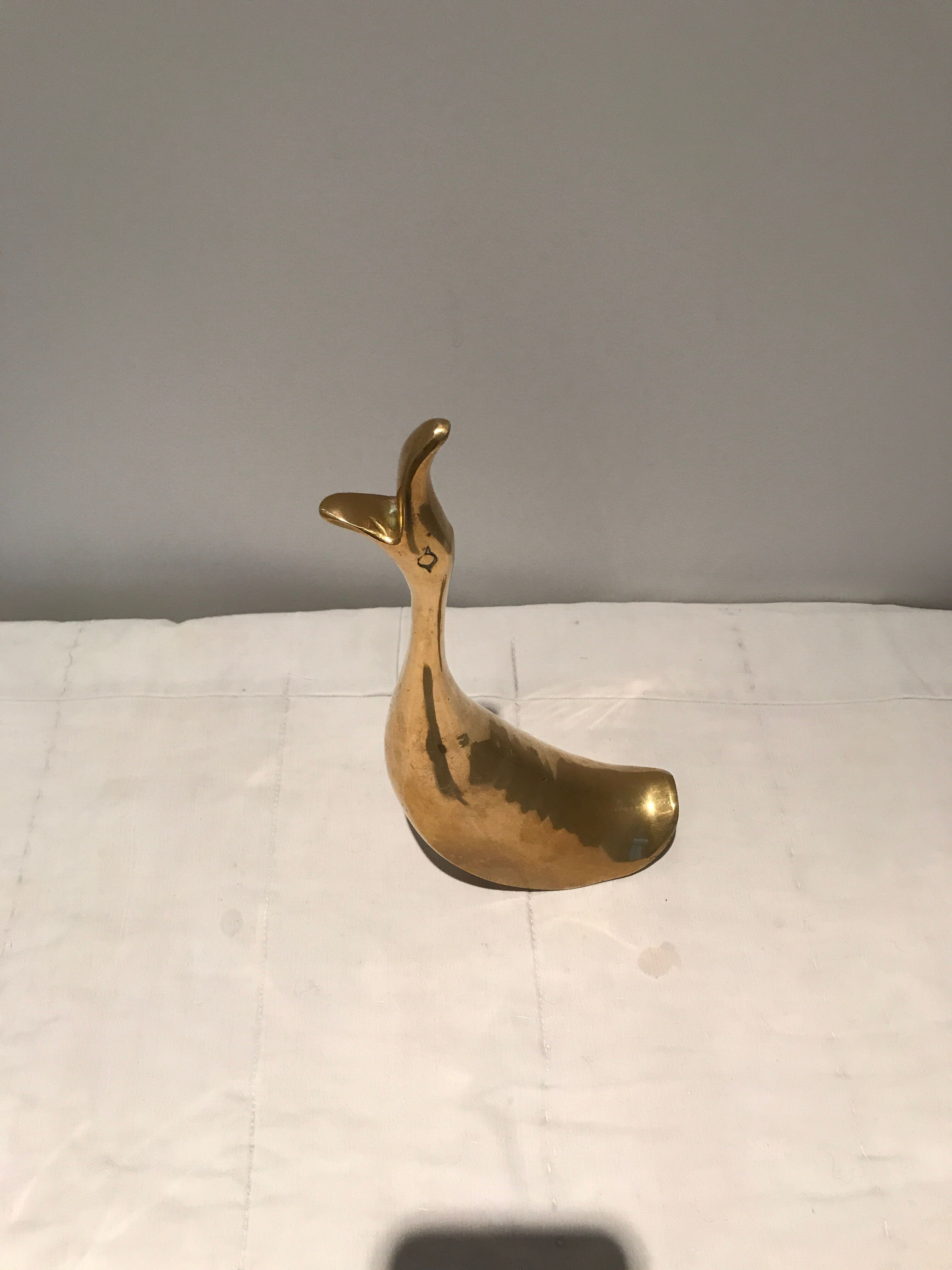 Presse papier Canard en laiton