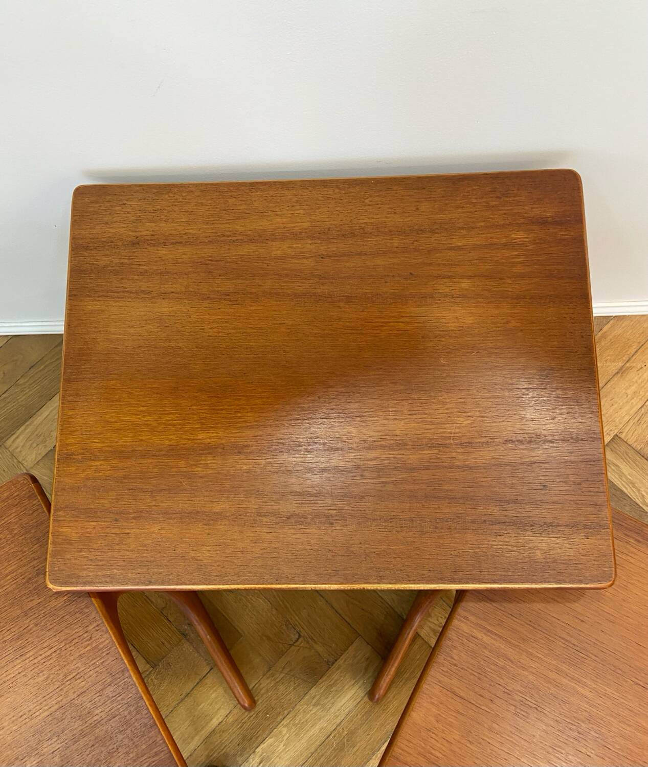 Scandinavian teak nesting tables