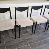 Set of 4 Scandinavian teak chairs, 1970s