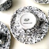 Apilco porcelain coffee service for Geneviève Lethu