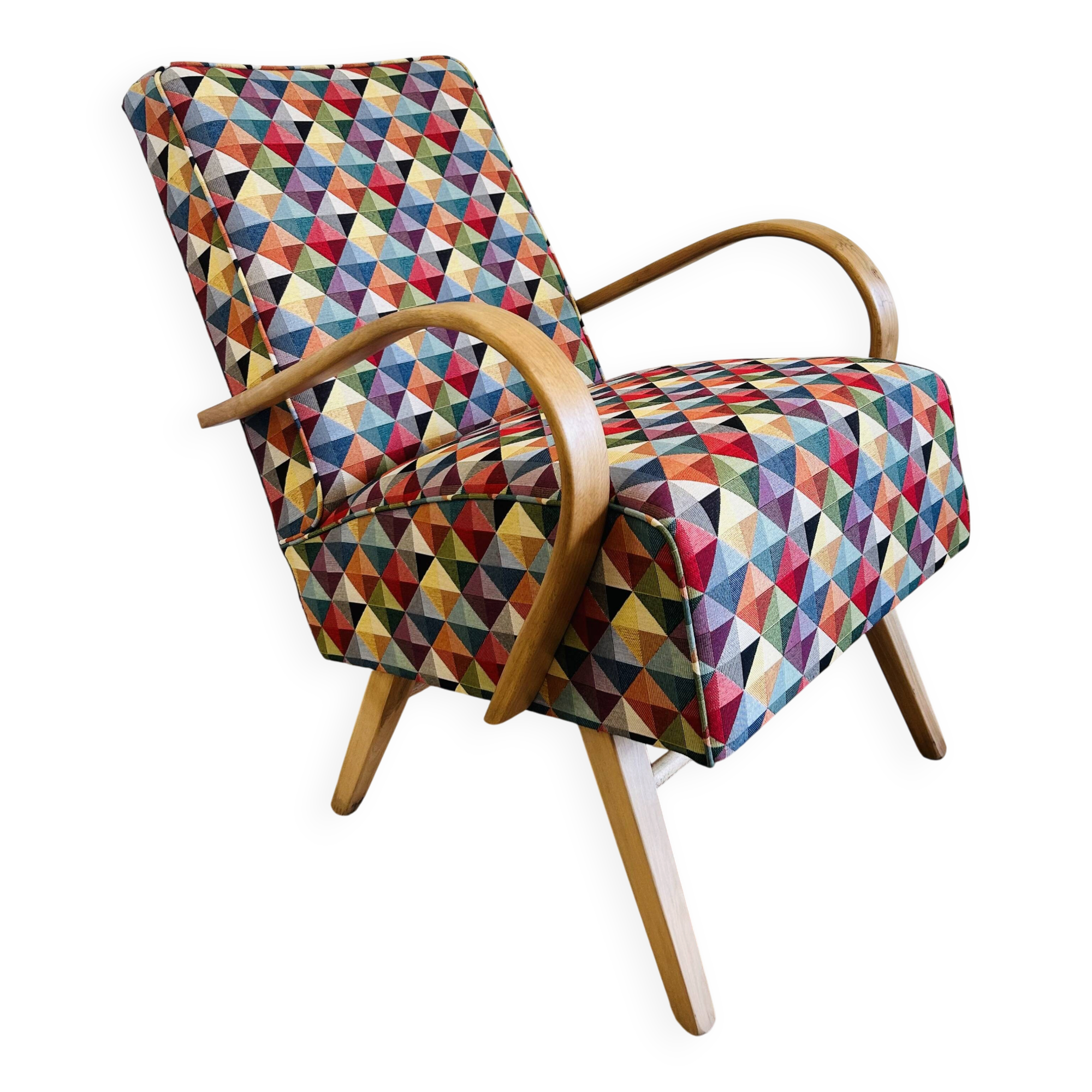Lounge Arm Chai by Jaroslav Šmidek for Ton, Czechoslovakia 1960’s