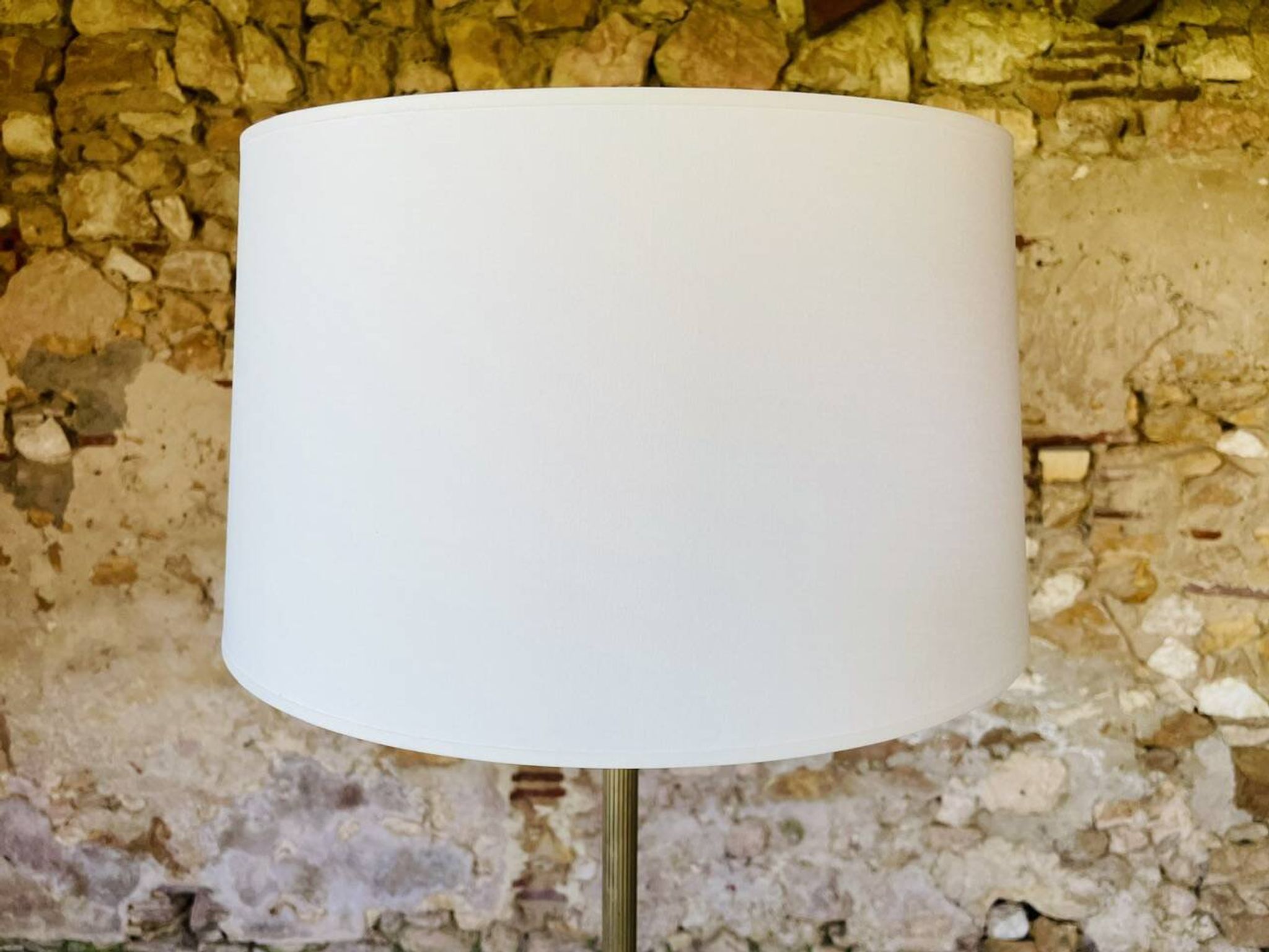 Lampadaire laiton vintage, tripode circa 1960s