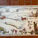 Ogé Hachette poster "camping / winter"