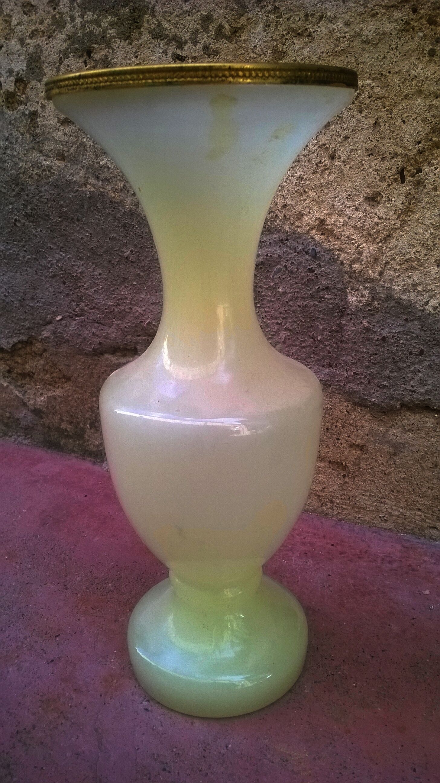 Opaline Vase "Charles X Era"