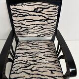 Armchair style Louis XV zebra