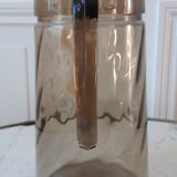 Smoked glass pitcher 70s