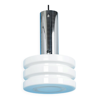 Opal glass pendant lamp by Limburg, Germany, 1960s