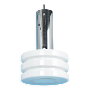 Opal glass pendant lamp by Limburg, Germany, 1960s