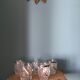 Chiseled glass ice bucket