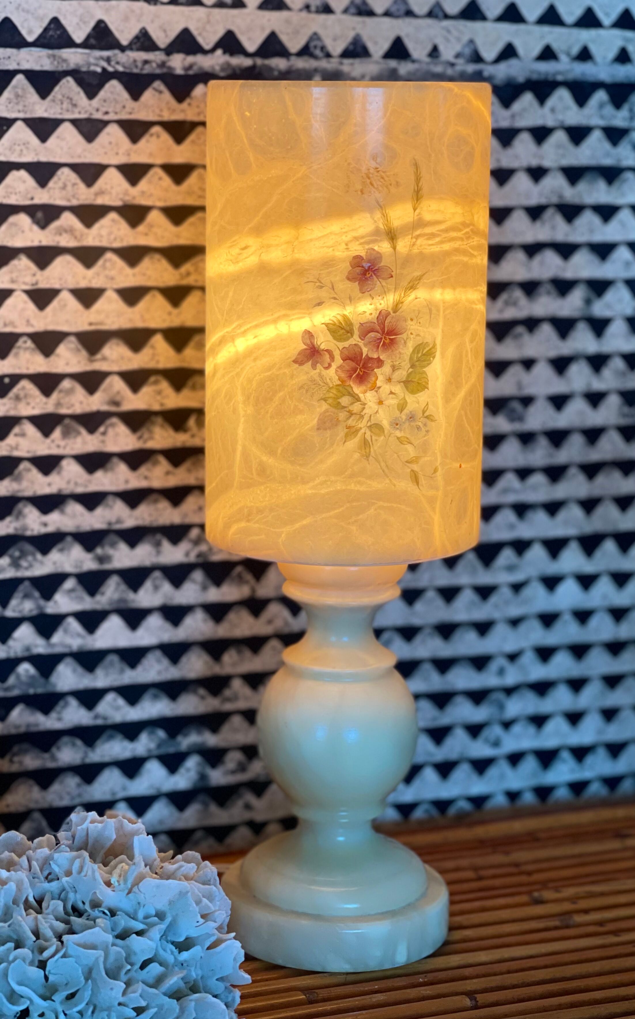 Alabaster lamp 1970