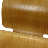 Vintage Set of 4 IKEA Gilbert Chairs Curved Oak Plywood 1999