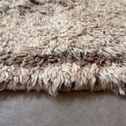 Azilal beige Berber rug - 191 x 79 cm