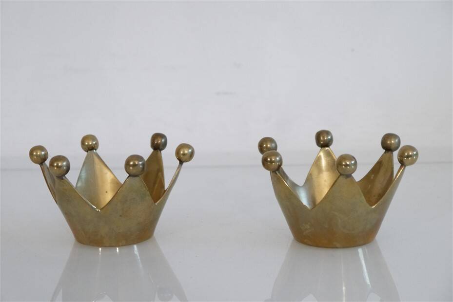 Pair of vintage brass candlesticks