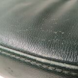 Mid - century leather armchair with footrest with relax function from himolla
