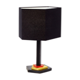 Lampe de table géométrique en bois