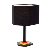 Lampe de table géométrique en bois