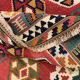 Handwoven persian rug, handwoven wool kilim area rug 123x206cm