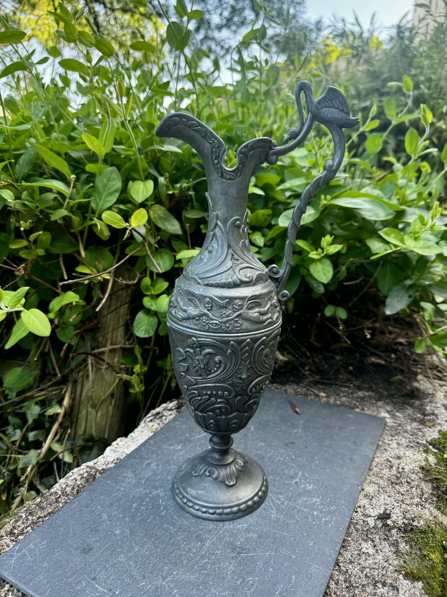 Large Art Nouveau vase ewer, ancient Italy.