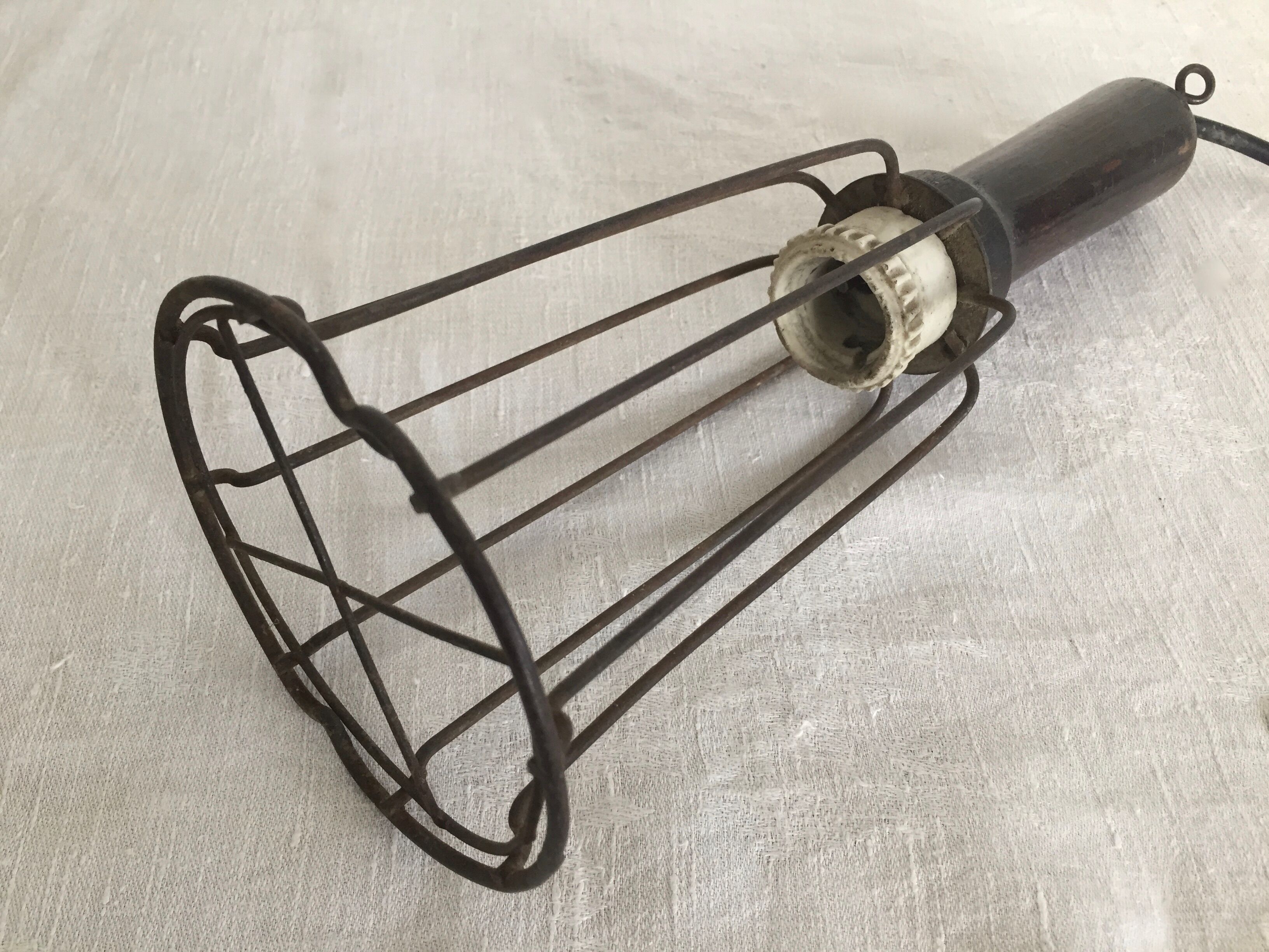 Old walker wooden handle