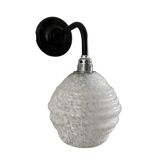 Vichy Art Deco glass wall light