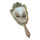 Miroir “face à main” en bois avec initiales MB