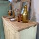 Beige patinated sideboard