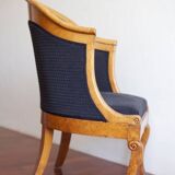 Fauteuil gondole Charles X d'époque