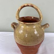 Glazed terracotta jug