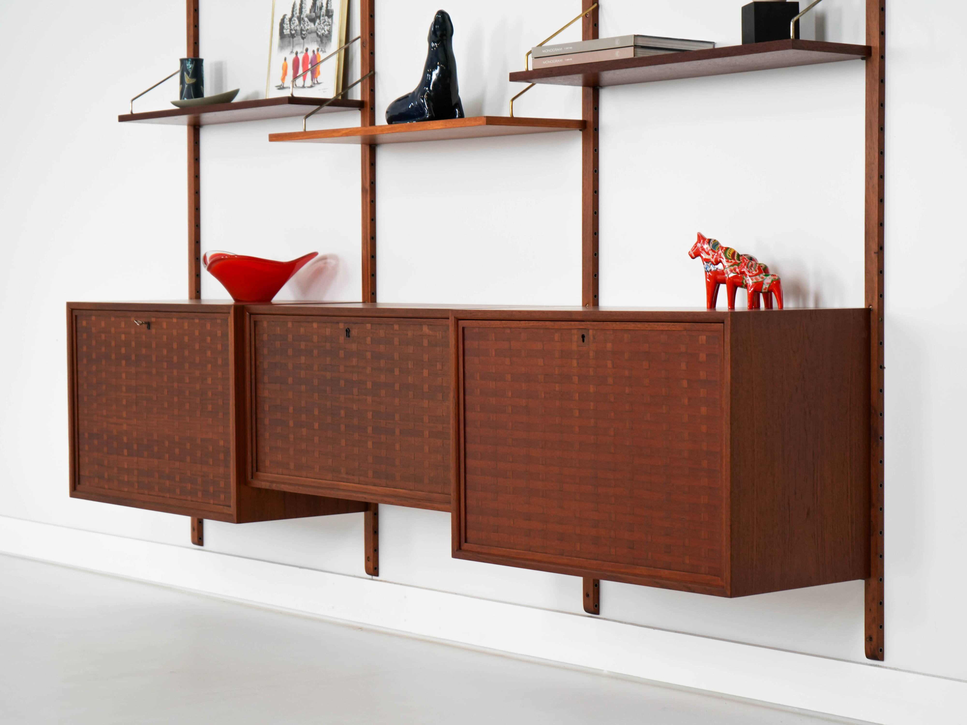 Teak shelving unit, Danish design, 1960s, designer: Poul Cadovius