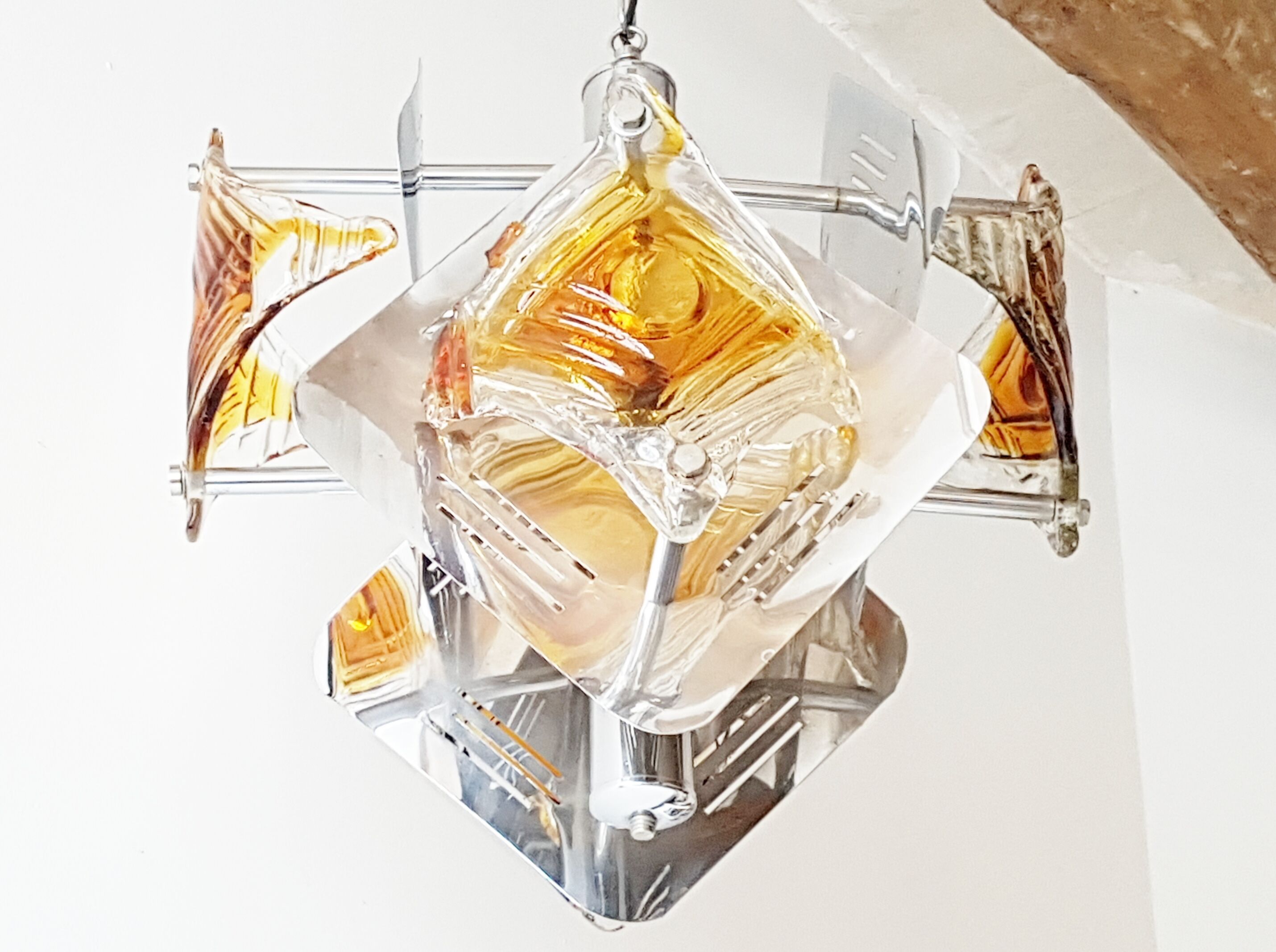 Chandelier glass of Murano 1970 Mazzega