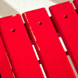 Pair of folding chairs in beech wood