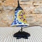 Butterfly mosaic table lamp