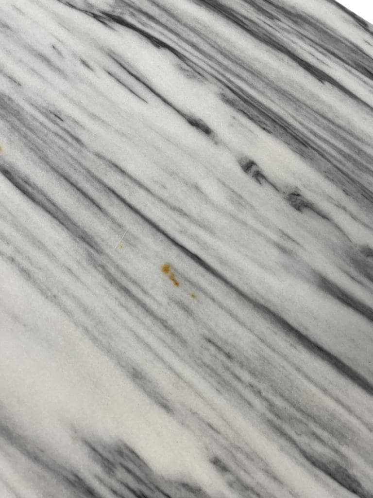 Vintage marble coffee table with chrome