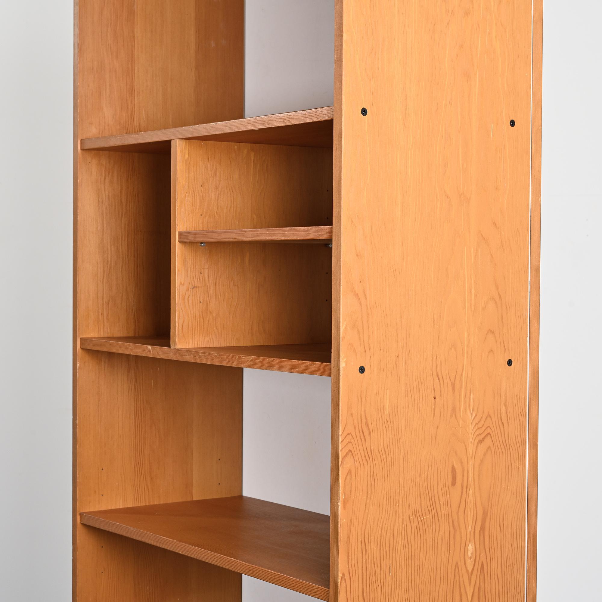 Wooden library by Pierre Guariche for Negroni, La Plagne, 1960s