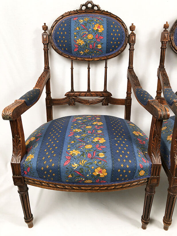 Pair of Louis XVI-style armchairs 1900
