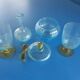 Blue crystal milk service set