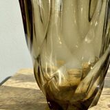 Smoked glass vase