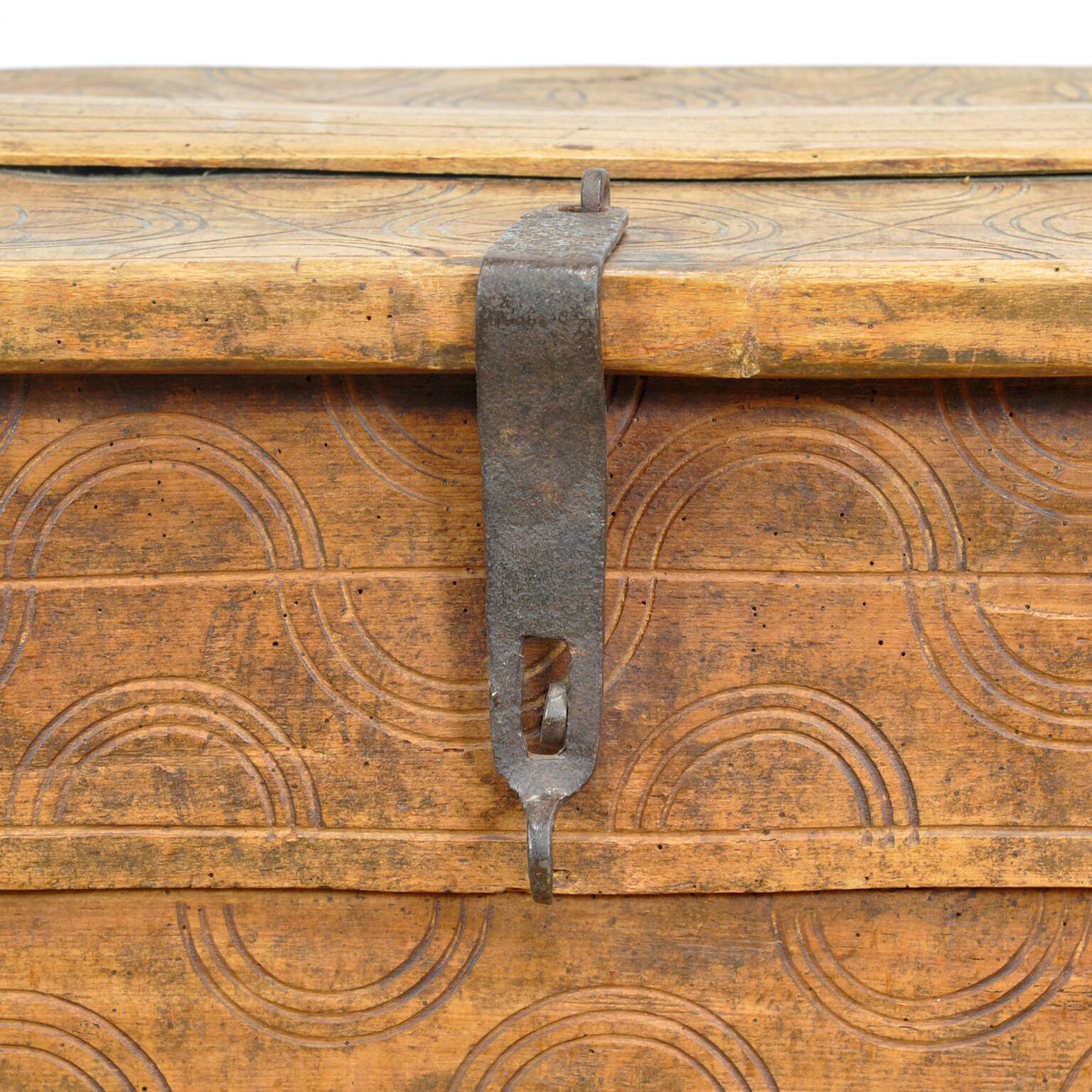 antique shepherd's chest, 1850s