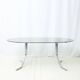 Dining table with double tubular chrome base, 1970s