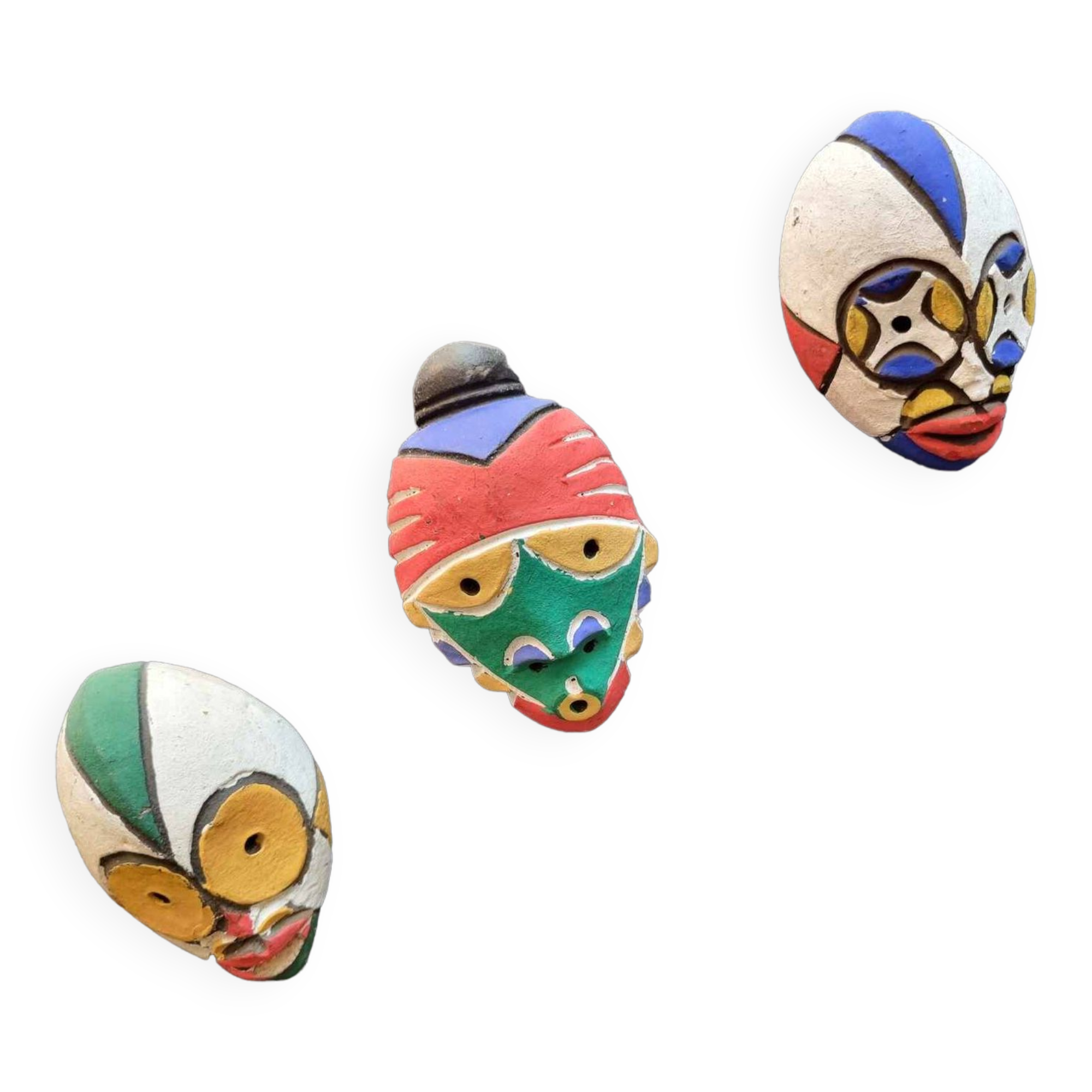 Set of 3 African Passport Masks