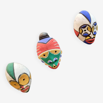 Set of 3 African Passport Masks