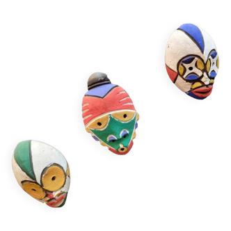 Set of 3 African Passport Masks