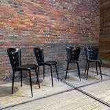 Suite de 4 chaises années 60