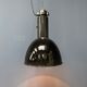Large black enamel Bauhaus hanging lamp